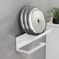 thumbnail image 6 of SSZMDLB under $5 Toilet Paper Holder with Shelf, No Drill for Bathroom Wall Mount Organizer Phone Stand, 6 of 9
