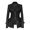 Black, variant on Women's Faux Leather Jacket Fall Full Zip PU Jacket Winter Long Sleeve Short Slim Fit Windbreaker Black Medium