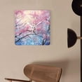 thumbnail image 4 of 14 Inch Wall Clock Battery Operated Square Clock Decorative for Office, Kitchen, Outdoor, Living Room，Llama Painting Tree Design, 4 of 4