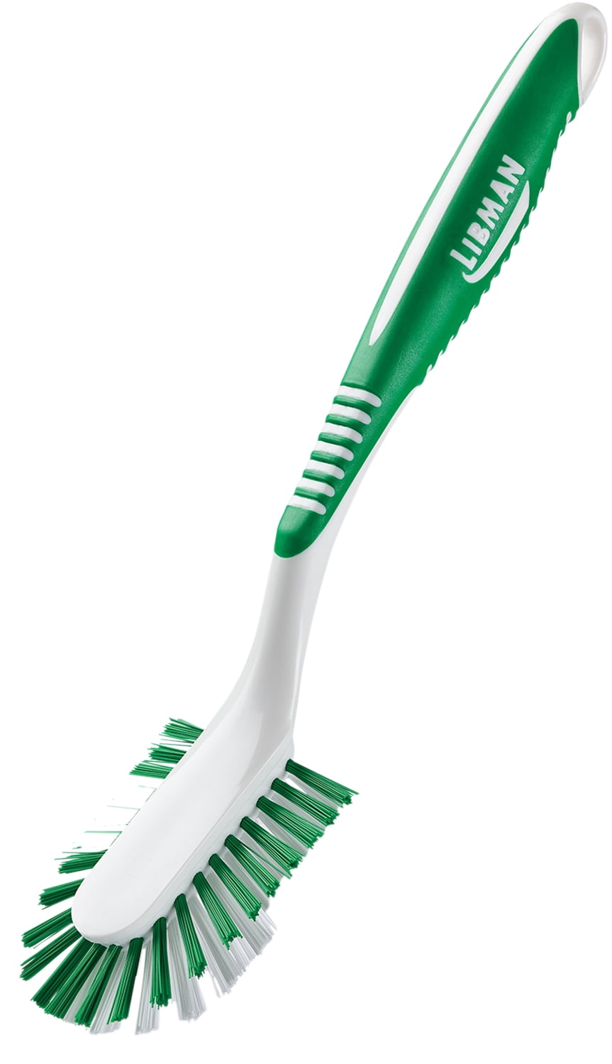 Libman 00566 Silver Stainless Steel Long Handle Grill Brush 19 L in. 