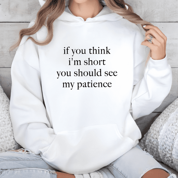 Hoodie for Women with Sarcastic Saying Print Casual Sweatshirt S-3XL