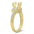 thumbnail image 2 of 0.20 Carat (ctw) 18K Yellow Gold Round White Diamond Ladies Bridal Semi Mount Engagement Ring 1/5 CT (No Center Stone), 2 of 4