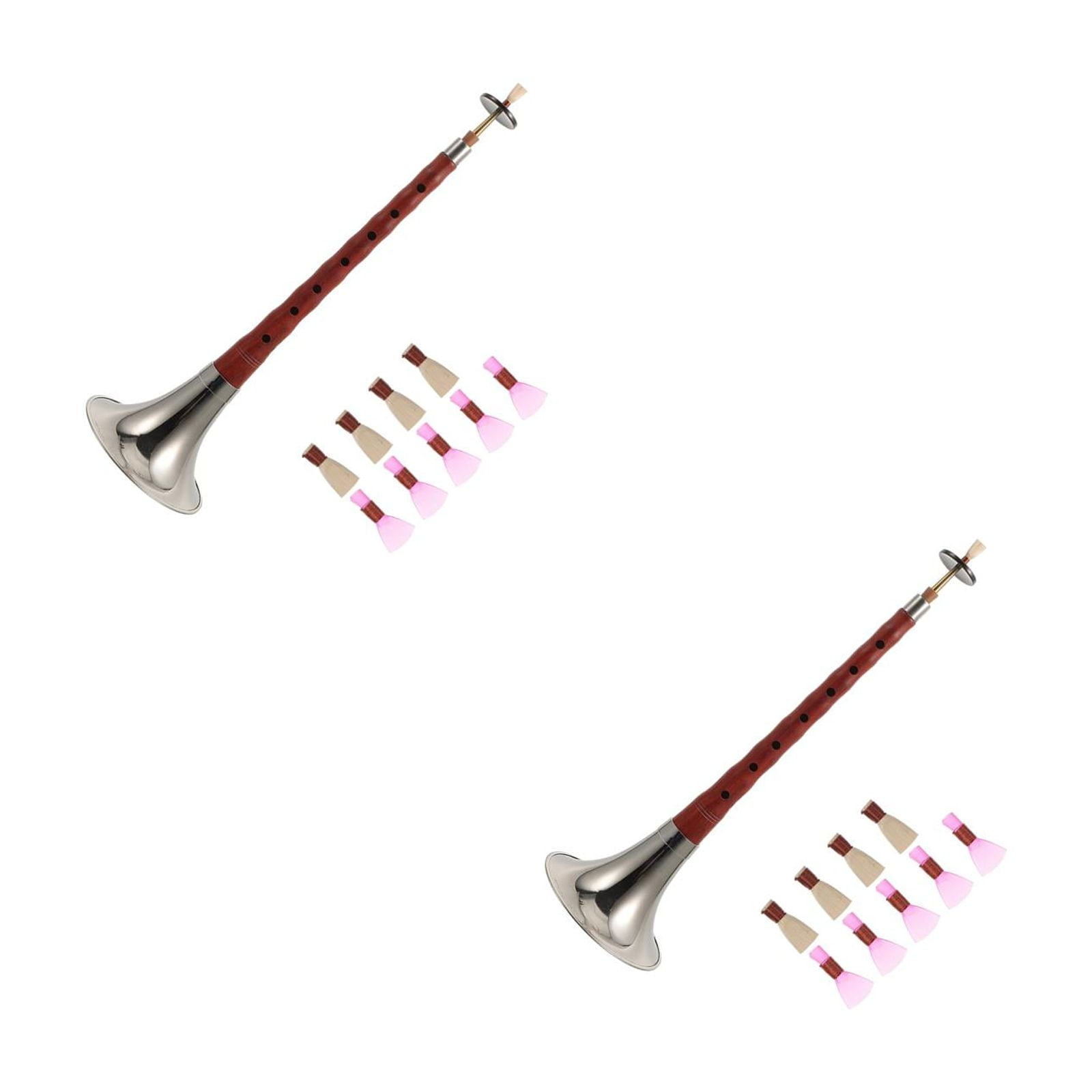 LABSERRON Professional Chinese Suona Instrument Assorted Color Red Sandalwood Metal for Playing