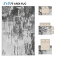 thumbnail image 3 of CozyDesg 5'x8' Area Rugs,Gray Stripe Living Room Rugs, Modern Abstract Throw Plush Rugs Washable Rugs Carpet for Bedroom Dining Room, 3 of 8