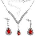 thumbnail image 3 of Women Necklace Jewelry Gift with Earrings for Birthday and Wedding 1Set, 3 of 5