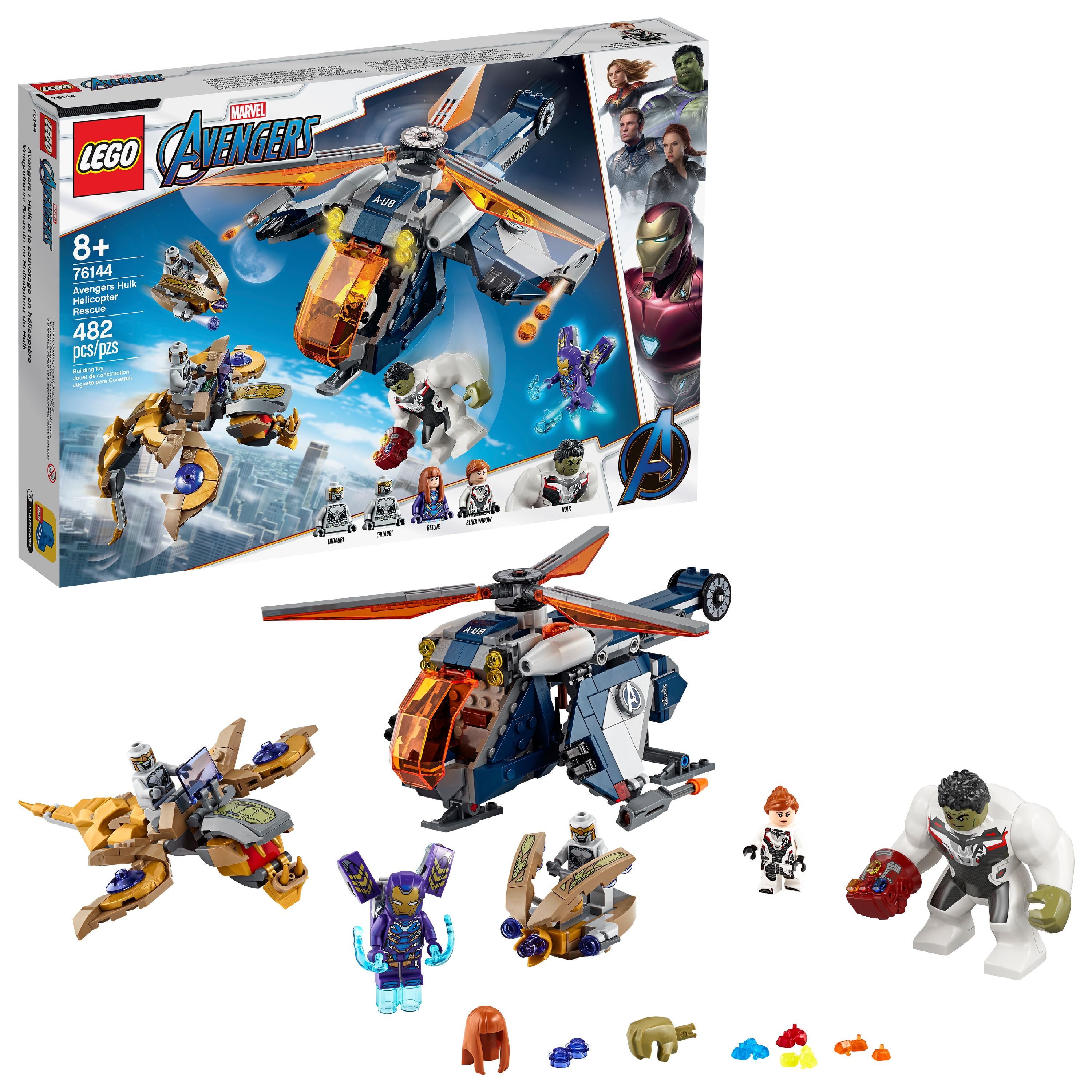 LEGO Super Heroes Avengers Hulk Helicopter Rescue 76144 ...