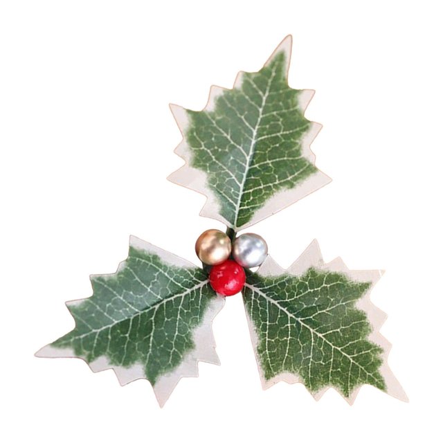 Christmas Tree Decorations 20 Pc Artificial Berry and Holly Leaf Set Red Green Multicolor Wreath Fillers Table Centerpieces