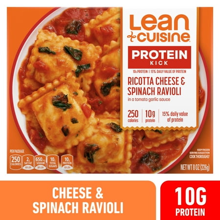 Lean Cuisine Ricotta Cheese and Spinach Ravioli, Protein Kick Bowls, 8 8 oz