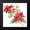 thumbnail image 2 of Loreth, Lanie 20x20 Black Modern Framed Museum Art Print Titled - Poinsettias I, 2 of 5
