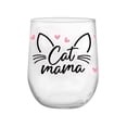 thumbnail image 1 of Vaso Crisa de Vidrio Modelo Stemless Cat Mom Transparente, 1 of 4
