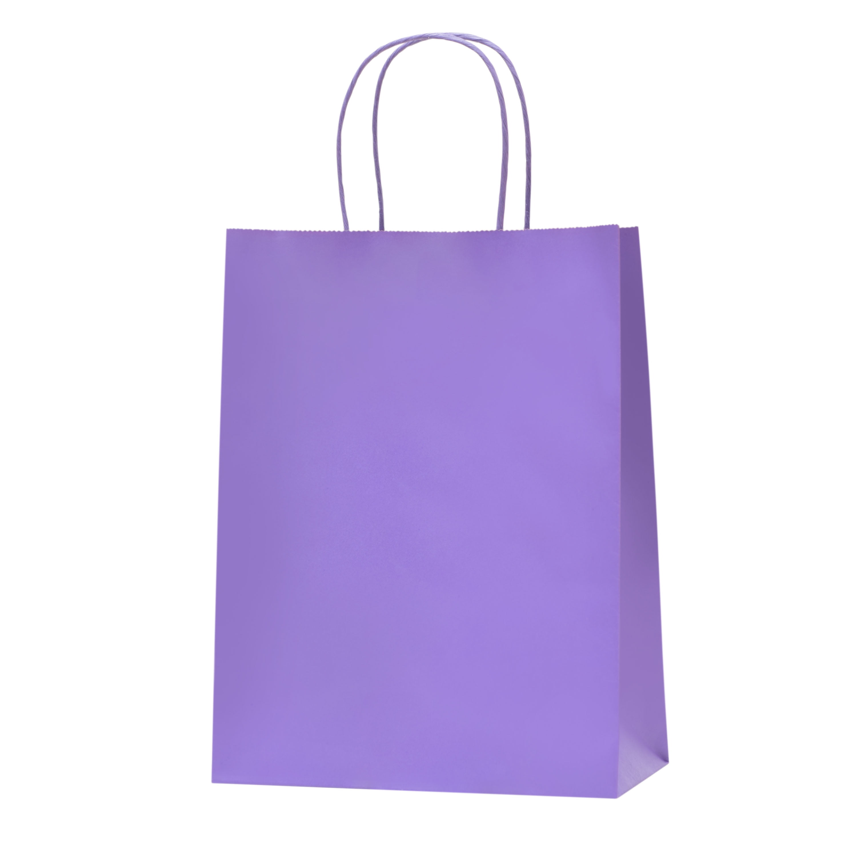 TIMBLESSING 24 purple Bulk Kraft Party Gift Bags With 24 Sheets of purple  Wrapping Paper, Small Size Gift Bag, (8.6x3.2x5.9 Inch)
