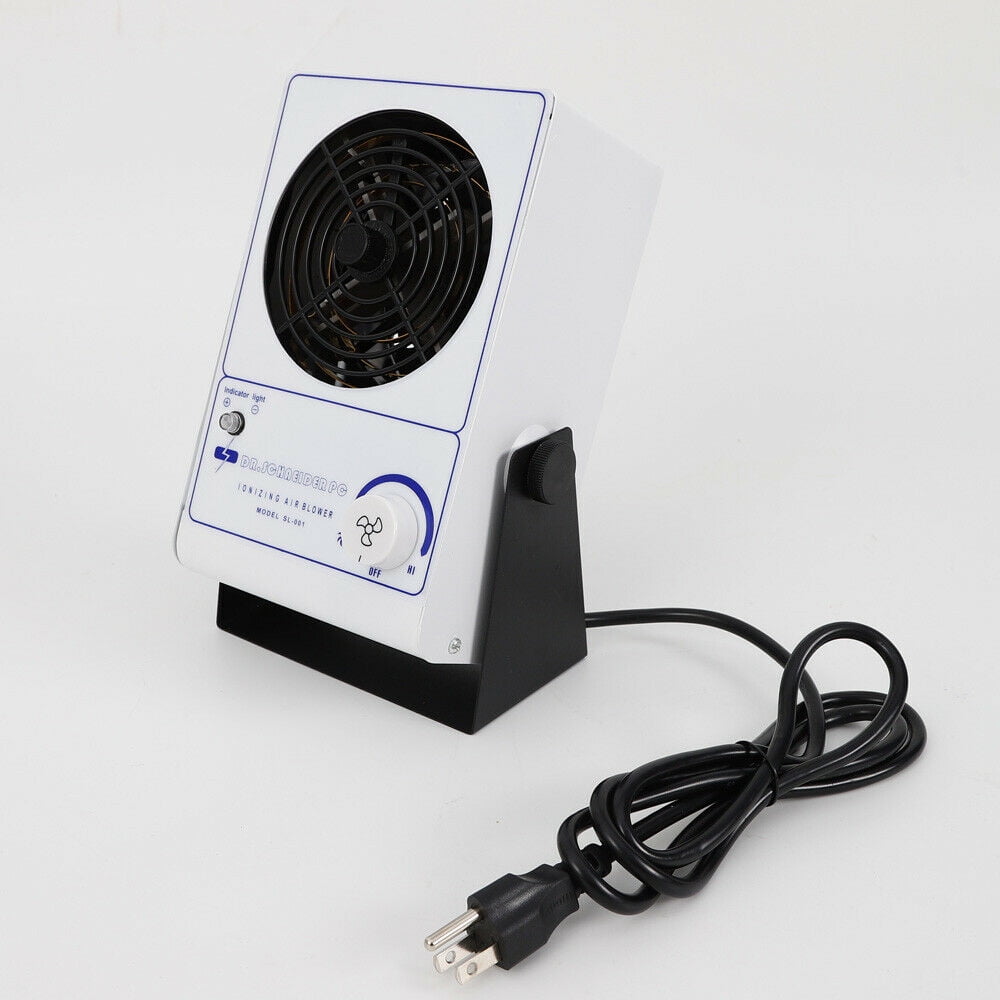 250W PC Ionizing Air Blower Fan Ion Anti-Static Ionizer Static Ionic Eliminator 