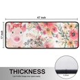 thumbnail image 5 of Kitchen Rugs Sets Of 2,Pioneer Flower Floral Print Pattern Anti Fatigue Kitchen Mat Rugs Non Slip Washable,Decorative Kitchen Floor Mats for Kitchen,Sink,Laundry,17"x47"+17"x47", 5 of 5