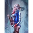 thumbnail image 1 of Cuadros Decorativos Harley Quinn 5D bricolaje redondo completo diamante pintura mosaico artesanal (LIEX6016159) Tmvgtek embutido en tela, 1 of 1