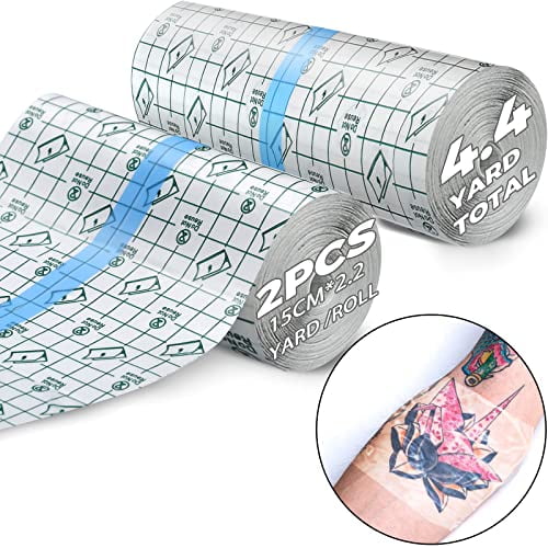 BFONS 6" x 4.4 Yard Tattoo Aftercare Waterproof Bandages, Tattoo Cover