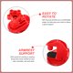 thumbnail image 5 of UPGRATOR 2Ud Reposamuñecas Para Con Soporte De Cómodo Y Rojo, 5 of 6