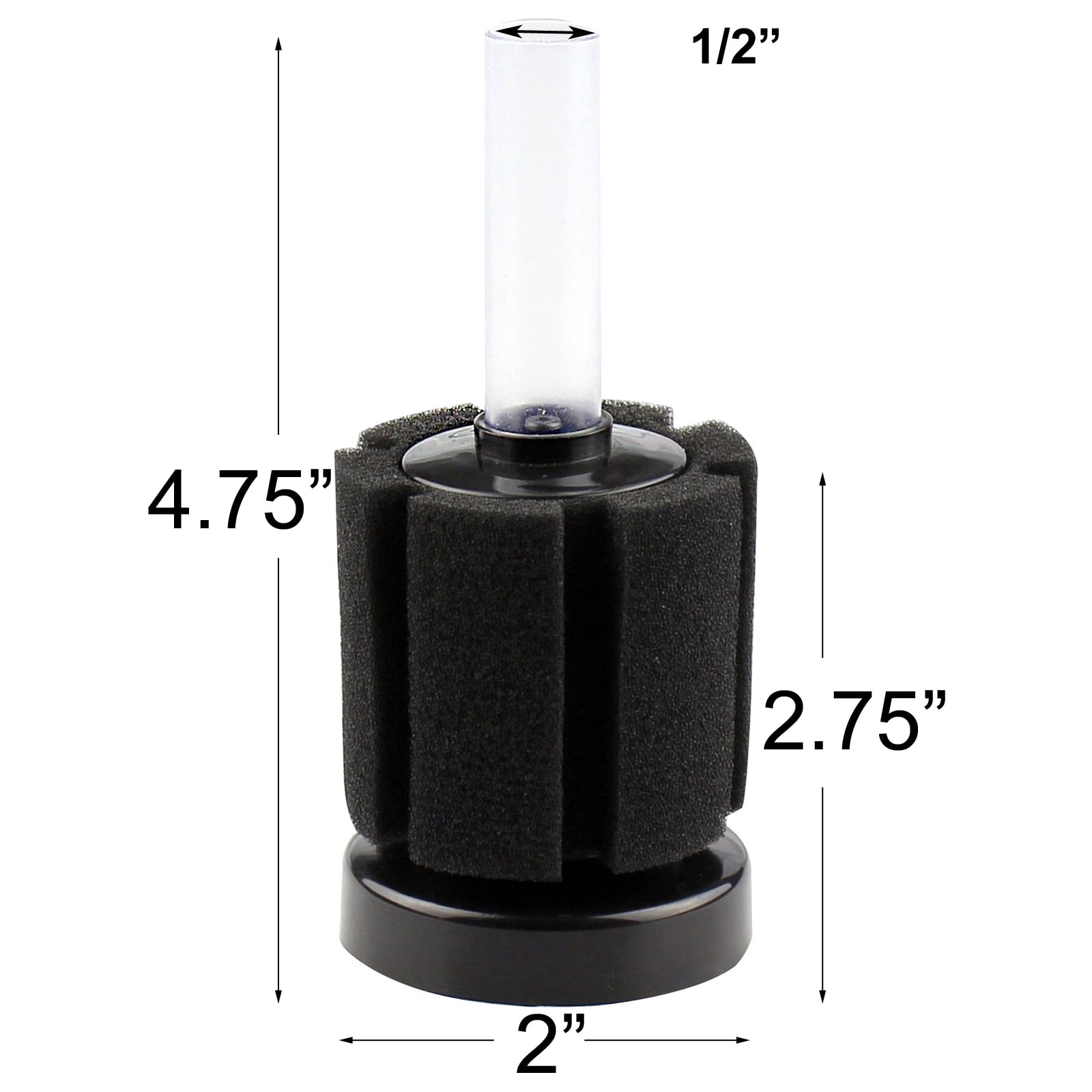 Aquaneat Aquarium Bio Oxygen Sponge Filter Breeding Fry Betta Shrimp Nano Fish Tank 10 gal