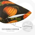 thumbnail image 5 of Naloa Orange Pumpkin Autumn Maple Falling Leaves Pillowcase, Throw Pillowcase, Wrinkle-Free, Stain-Resistant with Hidden Zipper for Bedroom Sofa - 16"x24", 5 of 9