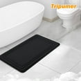 thumbnail image 7 of Semfri 20 x 32 inch Bathroom Rug Memory Foam Bathroom Mat Absorbent Bathroom Mat and Rug for Toilet Shower Sink Black, 7 of 7