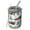 Red Christmas Truck, variant on 12oz Coffee Tumblers Turquoise Christmas Tree Pattern Stainless Steel Vacuum Insulated Travel Tumbler Coffee Cups Mug with Lid and Straw with Cleaning Brush for Cold & Hot Drinks