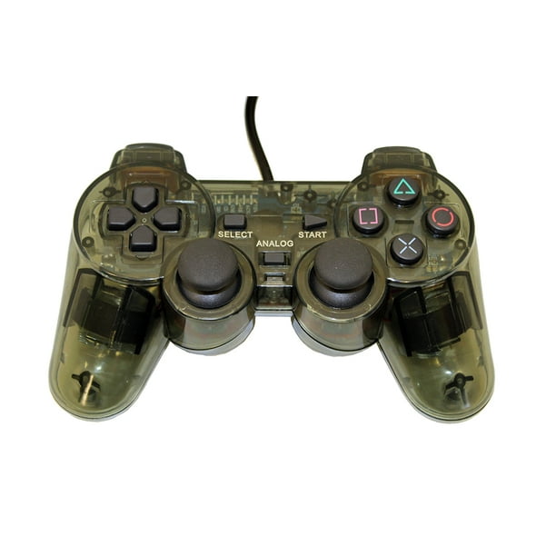 Transparent Black Controller For Playstation Ps1 Ps2 By Mars Devices Walmart Com Walmart Com - playing roblox on ps1 ps2 ps3 ps4 youtube
