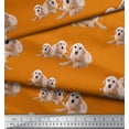 thumbnail image 2 of Soimoi Cotton Voile Fabric Golden Retriever Dog Decor Fabric Printed Yard 56 Inch Wide, 2 of 3