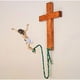 thumbnail image 1 of New Jesus Cross Hanging Decoration, Jesus Resin Craft Wall Cross Jesus Figure Wood Cross Decor, 1 of 5