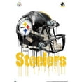 thumbnail image 1 of NFL Pittsburgh Steelers - Drip Helmet 20 Wall Poster, 22.375" x 34" Framed, 1 of 4