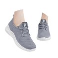thumbnail image 3 of AUDeals Womens Slip On Shoes Ultra Lightweight Breathable Walking Shoes Non Slip Athletic Running Fashion Workout Gym Sneakers (Grey, 7), 3 of 9