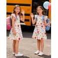thumbnail image 6 of Lanbubble Toddler Girls Dress Summer Casual Sundress Ruffle Flutter Sleeveless Dresses 4-5 Years, 6 of 7