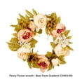 thumbnail image 3 of Billuyoard Guirnalda simulada de peonía, anillo de ratán para decoración de plantas, accesorios de fotografía, de jardín para fiesta de boda, guirnaldas Color champagne Billuyoard HA083780-03, 3 of 6