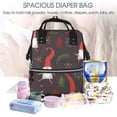thumbnail image 5 of Balery Cute Christmas Gnomes Mummy Backpack - Waterproof Twill Canvas, Large Capacity Diaper Bag with Multiple Pockets and Adjustable Straps, 5 of 6