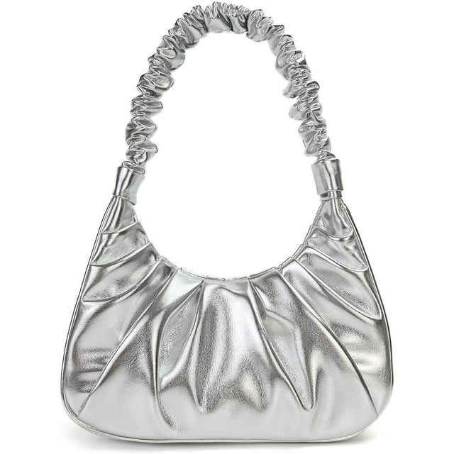 LHSHID Shoulder Handbag for Women Fashion Ruched Shoulder Hand Purse Sofii Clutch Hobo Bag Trendy Purse for Lady