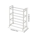 thumbnail image 3 of WEGFTDUOP Shoe Rack Shoe Rack Organizer Four Tier Shoe Rack Daily Use Bedroom Closet Entryway Bedroom, 3 of 6