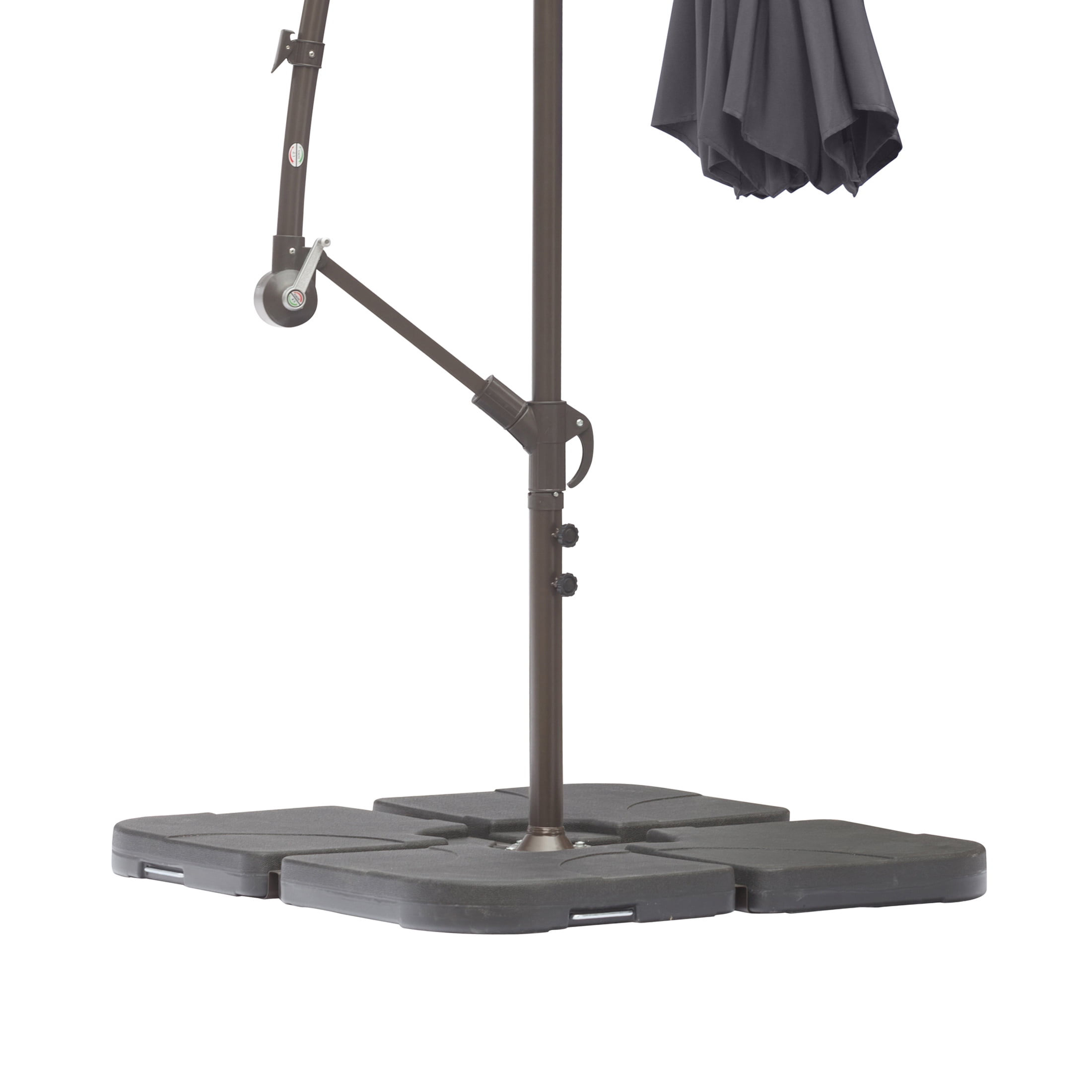 Westin Outdoor 10 Ft Cantilever Offset Umbrella with Base Weights Included for Outdoor Patio UV Weather Resistant, Lime