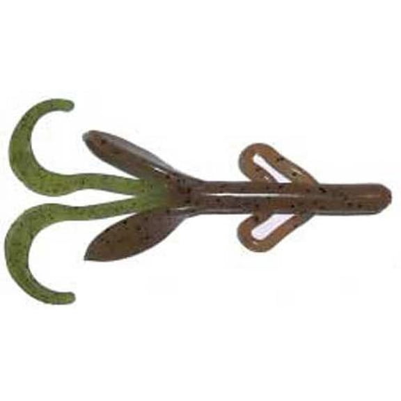 BIG BITE BAITS, INC. Big Bite Creature 4' 10ct Pumpkin Chartreuse CB412