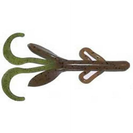 BIG BITE BAITS INC. Big Bite Creature 4 10ct Pumpkin Chartreuse CB412