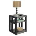 thumbnail image 3 of Convenience Concepts Monterey End Table with Shelves, Weathered Gray/Black, 3 of 4