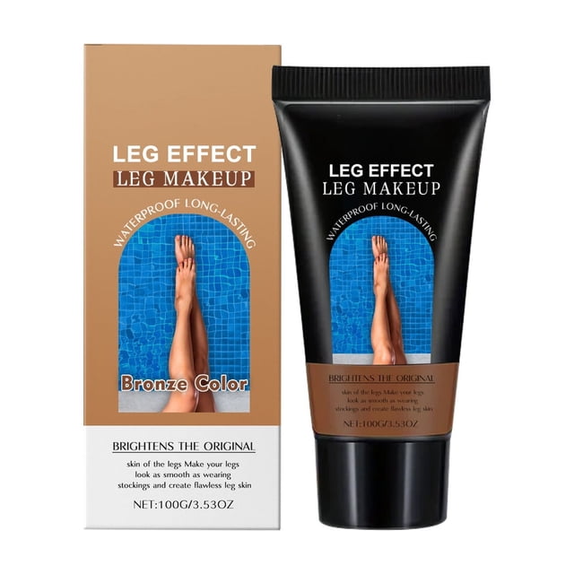 Bases de maquillaje bronceadoras para piernas, cremas que disimulan imperfecciones, resistentes al agua, de larga duración, iluminan el tono, 100 g de base de maquillaje