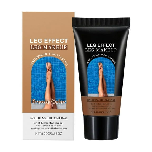 SDJMa Leg Bronzing Cream, Waterproof Tanning Foundation for Legs, Natural-Looking & Streak-Free, 100g (A)