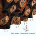 thumbnail image 6 of Sugar Skull Pumpkins Halloween Pattern Shower Curtain 72"x84" ,Bathroom Decorative Shower Curtains Set with 12 Hooks,Modern Waterproof Washable Shower Curtain, 6 of 6