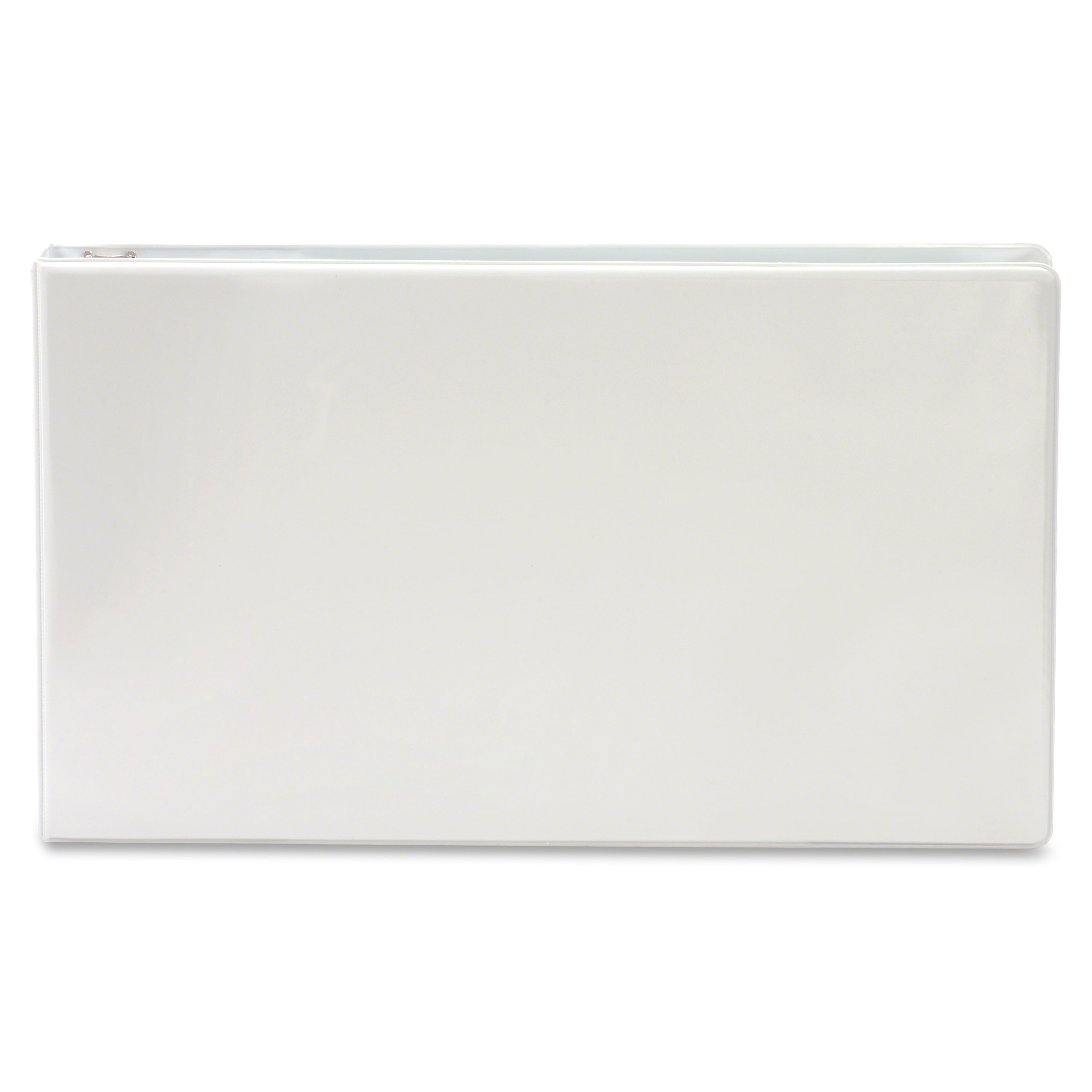 Business Source, BSN45101, Tabloid-size Round Ring Reference Binder, 1 Each, White