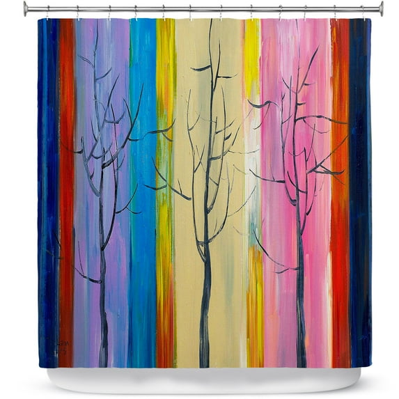 Shower Curtains 70" x 84" from DiaNoche Designs by Lam Fuk Tim - Colorful Trees I
