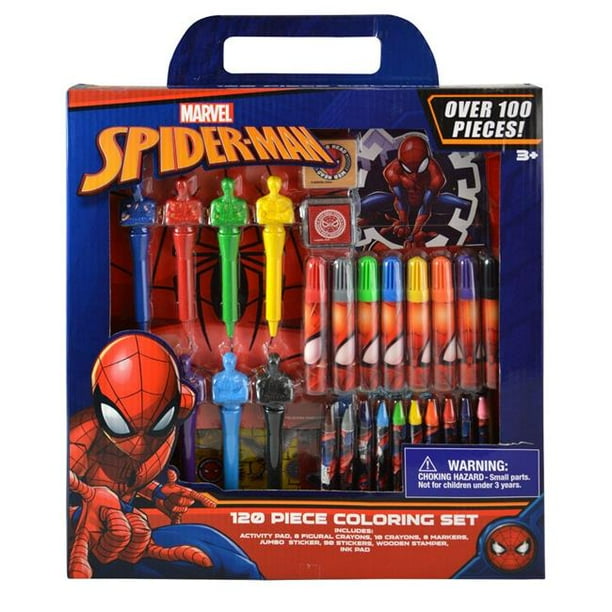 DDI 2325772 Spiderman Coloring Set 100 Piece Case of DDI 2325772 Spiderman Coloring Set 100 Piece Case of