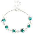 thumbnail image 2 of Conjunto de collar, pendientes y pulsera de cristal para mujer, regalo de San Valentín, collar de aleación., 2 of 5