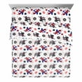 thumbnail image 2 of Spider-Man Classic Techno City 4-Piece Queen Sheet Set, Polyester, Blue and Red, Marvel, 2 of 7