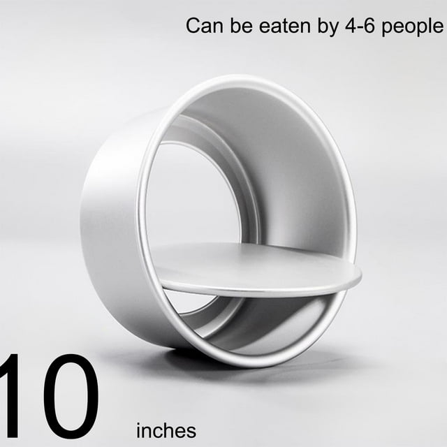 HaoXun 4 Inch 6 Inch 8 Inch 10 Inch Round Cake Pan Set with Detachable Bottom - Aluminum Alloy Baking Tools for Home and Commercial Use