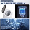 thumbnail image 3 of Advwin 1.07 Cu.ft Portable Washing Machine, 7.7 lbs Automatic Compact Washer & Spin Dryer Combo with 8 Programs, Small Laundry Machine for Apartment, Dorm, RV, White, 3 of 10