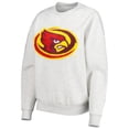 thumbnail image 2 of Women's Gameday Couture Heather Gray Iowa State Cyclones Chenille Patch Fleece Pullover Sweatshirt, 2 of 4