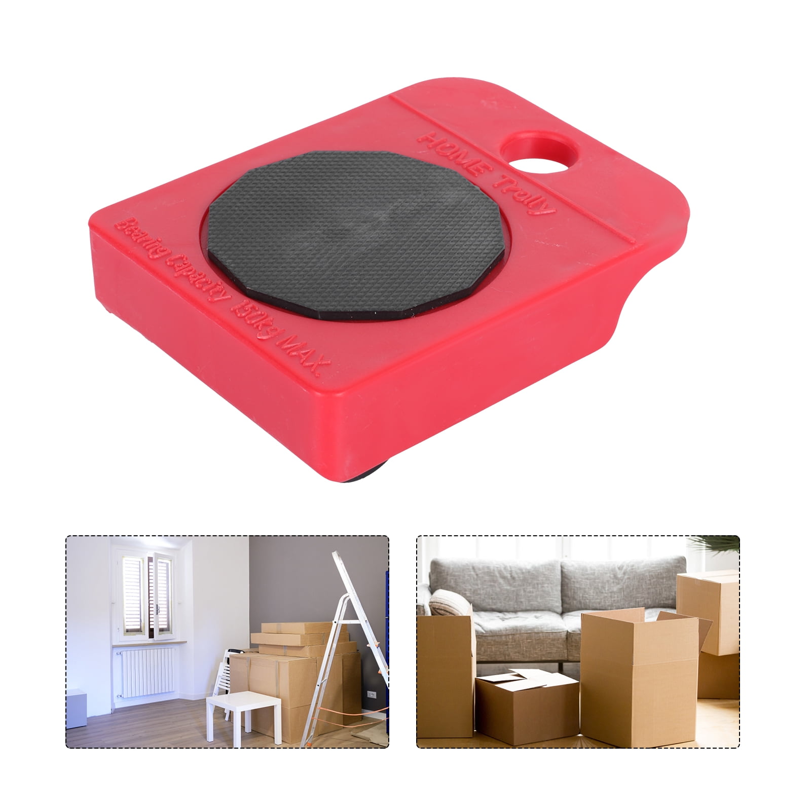 Raindrops 6 pcs Plastic Plate Wheel Mover Small Moving Furniture Dolly Furniture Movers